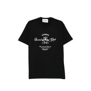 Iceberg Black T-Shirts & Vests - T-Shirts Men